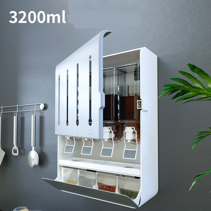 Wall Storage Multifunctional Seasoning Box Without Punching