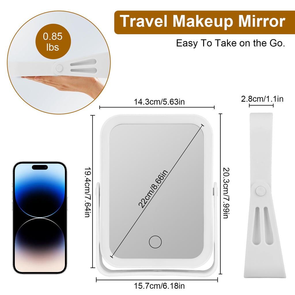 GlowMirror™ Portable LED Makeup Mirror