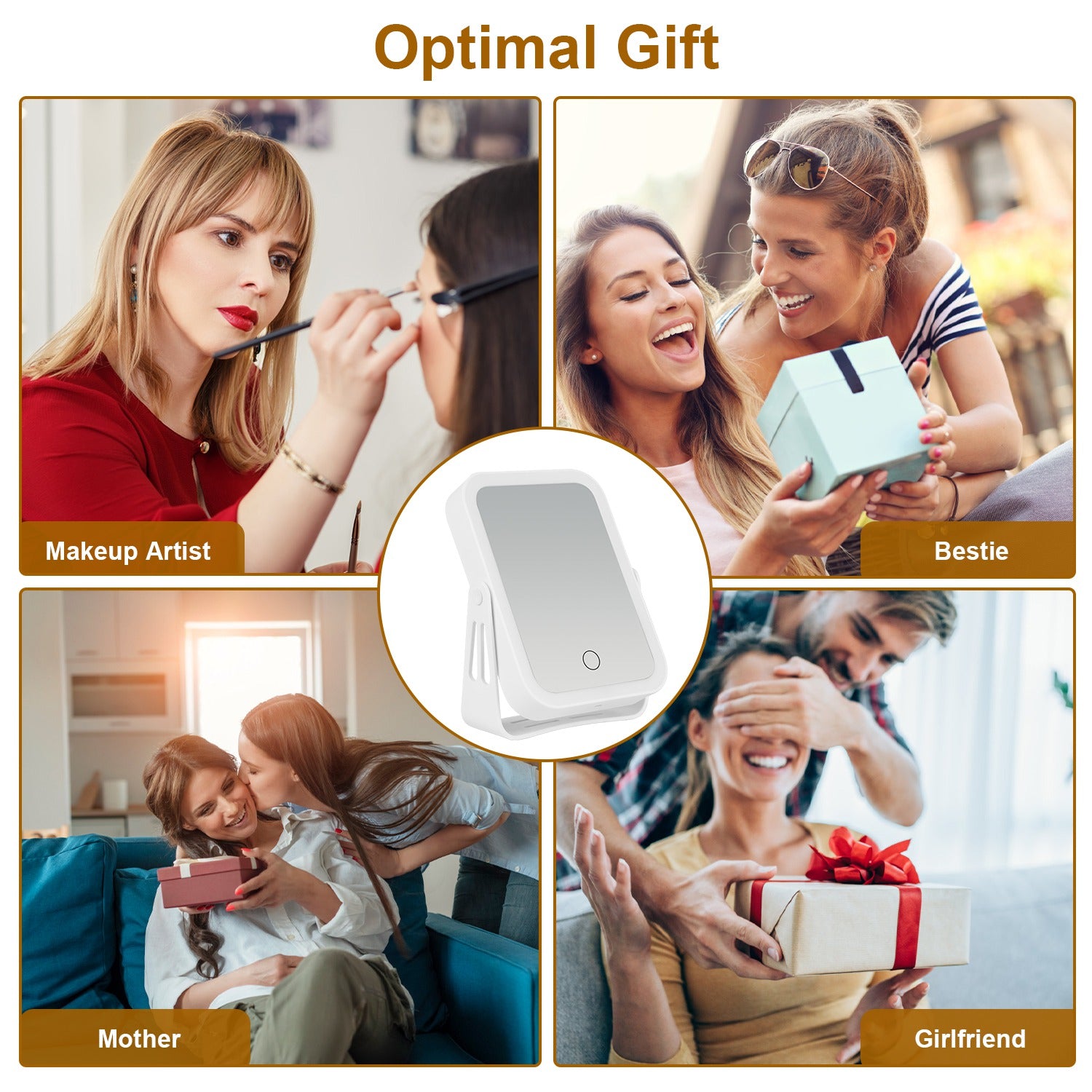 GlowMirror™ Portable LED Makeup Mirror
